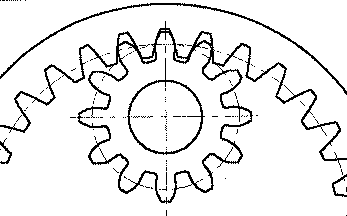 Engrenage intérieur (couronne/pignon)
